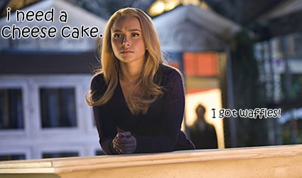 claire hiro cake Heroes s3 e12 “Our Father” Review Pt.4 of 4; Finally, Peter is Given Redemption! Will He SHOOT?