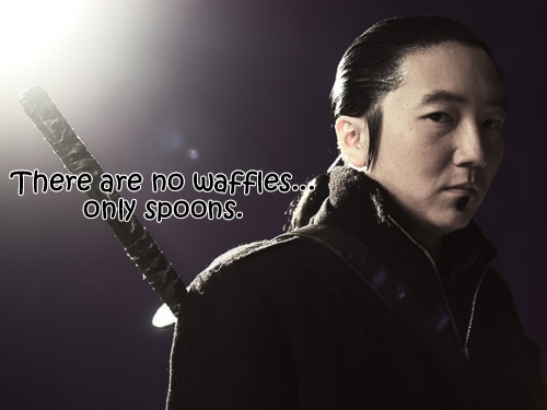 future hiro 3 spoon Heroes s3 e13?: Future Hiro and Takashi Murakami! Long Lost Waffle Twins!