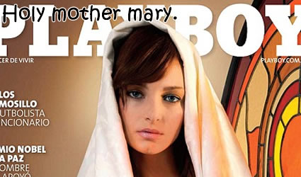 playboy cover Virgin Mary on Playboy Cover. Has the world Completely Gone Insane? Or Not.