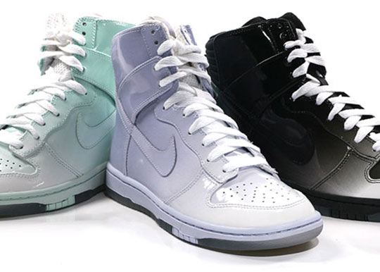  Nike Dunks that have been slimmed down and made into super high tops.
