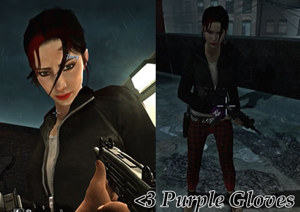 purple purple Best Left 4 Dead Zoey Skin Mods! Cant Go Killing Zombies Without Someone to Brighten Up The Way!