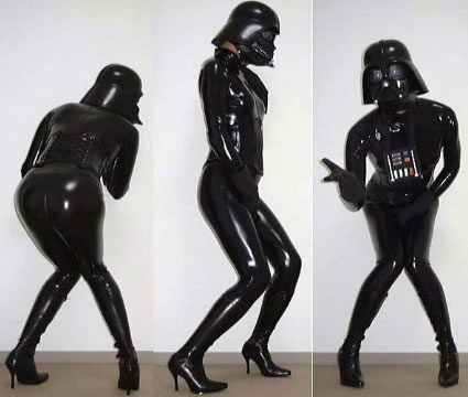 Sexy Darth Vader?!1? Who would of known?… It works for me.