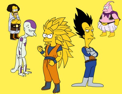 Simpson style “Dragon Ball Z” characters is the way to go. Man, all those 