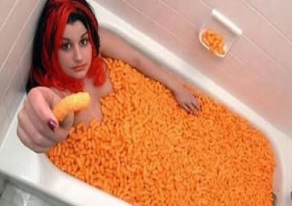 bathe in it top 10 things to use with cheese Top 10 Ways To Use Cheese!  Not Only is it All Edible, Its Also Fun! Like to See What Other Dairy Product Could Do This. 