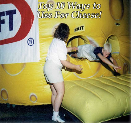 top 10 ways to use cheese Top 10 Ways To Use Cheese!  Not Only is it All Edible, Its Also Fun! Like to See What Other Dairy Product Could Do This. 