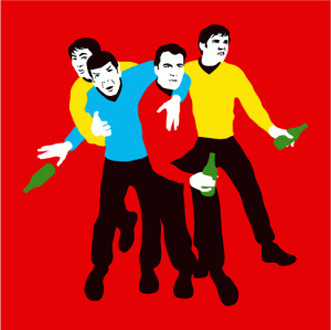 star trek drunk 1 300x299 Go Ape Parody Of Star Trek Making Them All Drunk.