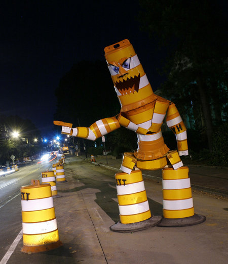 traffic monster Joseph Carnevale Makes Barrel Monster & Gets Fined $360 For Thievery. Stealing Not An Option, But At Least You Did Something Productive W/ It.
