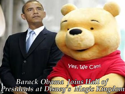 barack obama joins hall of presidents at disney magic kingdom winnie the pooh Barack Obama Joins Hall of Presidents at Disneys Magic Kingdom! The New Robotic Obama Twin Is Here!