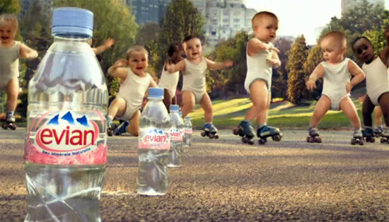 Evian Fresh Water Live Young does Michael Jackson Baby