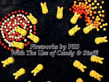 fireworks by pesfilms films candy july 4th of july toys bunny Fireworks by PESfilms!  Spend Your Post July 4th Evening Watching The Amazing Fireworks By PES! Theres Even Flying Bunny Heads!
