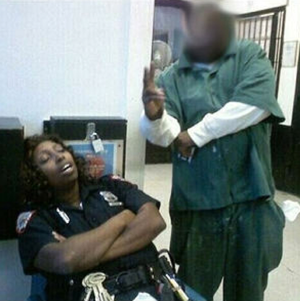 Inmate Takes Picture w/ Sleeping Guard, Nadja Green, Rikers Island
