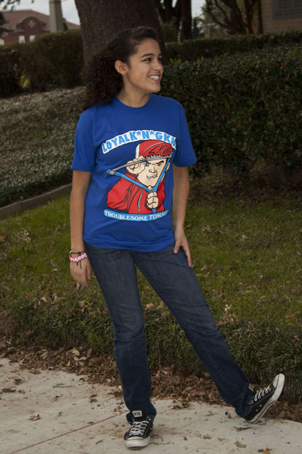 tommy blue loyalkng tshirts model sml Loyal K.N.Gs Tribute to 1980s Garbage Pail Kids w/ Troublesome Tommy T shirt! Make Trouble, Not War!