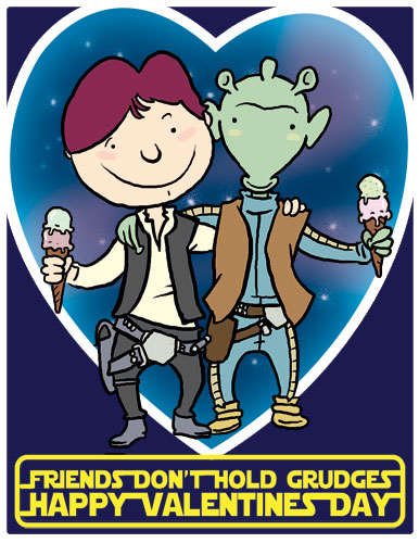 BARRETT.VALENTINES.2010. star wars stowed art hon solo heart Star Wars Valentine Art 2010 by James Stowe! Something for All Your Friends!
