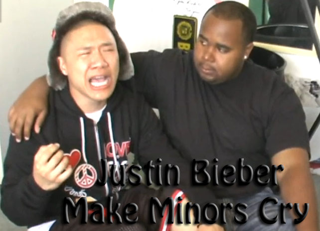 Asian kid cries over Justin Bieber copy TimothyDeLaGhetto2 aka Traphik & Big Rick 3 Year Old Cries for Justin Bieber Rendition, Sometimes Its Okay.