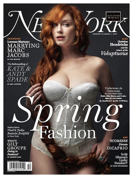 CHRISTINA HENDRICKS Mad Mens Christina Hendricks on Cover of New York Magazine, Makes Men Go Mad & Drool, Cant Blame Theme Shes a Hot Topic!