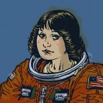 Philipjbond astronauts cccp nasa female girl space sally ride sts 7 150x150 Female Astronauts Drawn by Philip Bond! The Beautiful Women of Space~