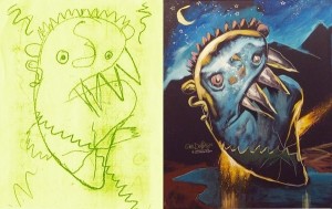 children drawings art painting real 1