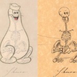 ghost skeleton drawing 150x150 Michael Paulus Skeletal System of Cartoons; Charlie Brown, Pokemon, Flintstones, Marvin Martian, Tweety Bird... LOONEY TUNES?!