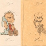 linus bedsheet skeleton drawing 150x150 Michael Paulus Skeletal System of Cartoons; Charlie Brown, Pokemon, Flintstones, Marvin Martian, Tweety Bird... LOONEY TUNES?!