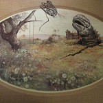 thrift store painting improved funny art dinosaur random art 3 150x150 Thrift Store Paintings Improved w/ Random Funny Pen Art!