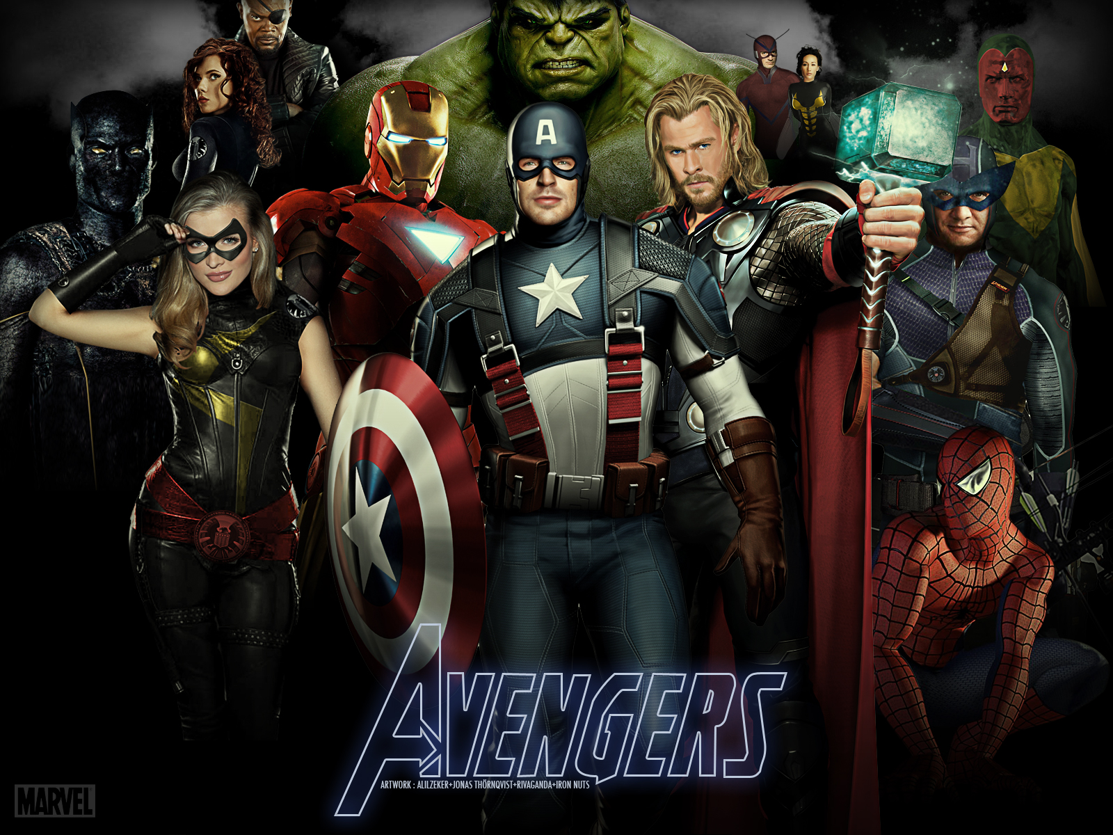 Words can not express the epicness of this Avengers wallpaper.