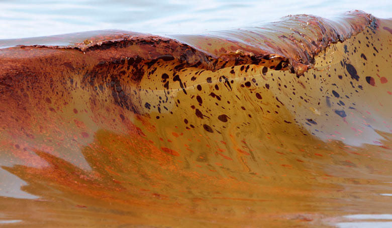 oil spill in water. It seems the BP oil spill is