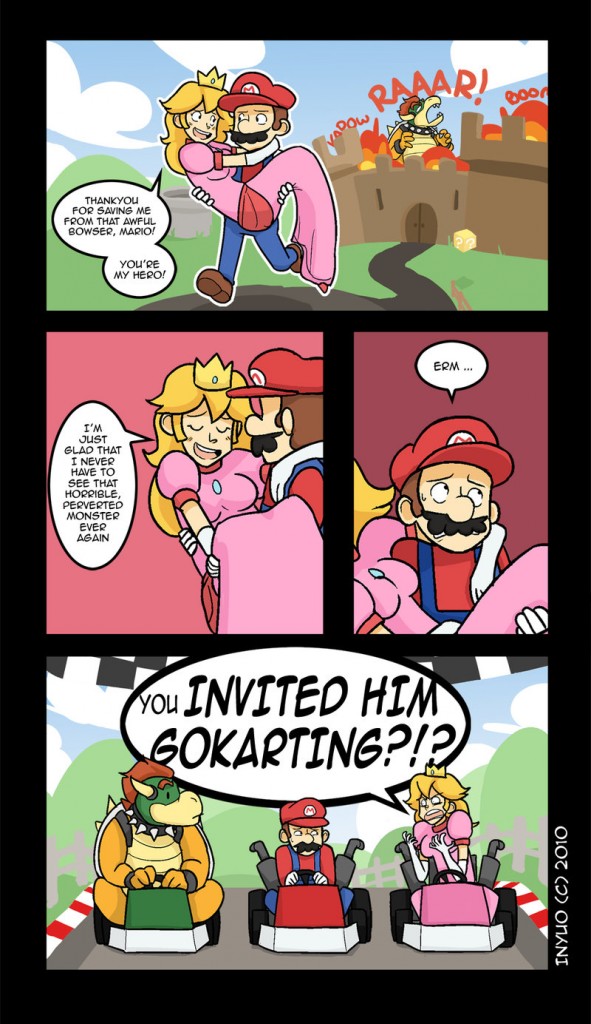 Sportal Enemies By Inyuo Hilarious Comic About Mario Princess Peach Bowser LOYAL K N G