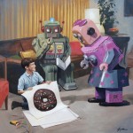 Donuts  Robots, Illustrations by Eric Joyner! Man's Greatest Food, His Coolest Creation! 2