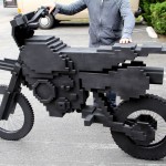 Pixelated 8-Bit Motorcycle & Helmet by Justin Harder (Harder Studio)! 1
