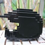 Pixelated 8-Bit Motorcycle & Helmet by Justin Harder (Harder Studio)! 2