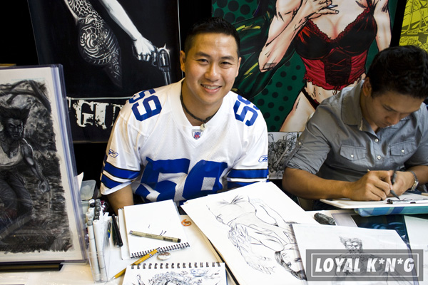 loyalkng dallas comic con 79 Loyal K.N.G. Kicks it At Dallas Comic Con 2010! So Many Talented Artists, But little Cosplayers?! Awww...