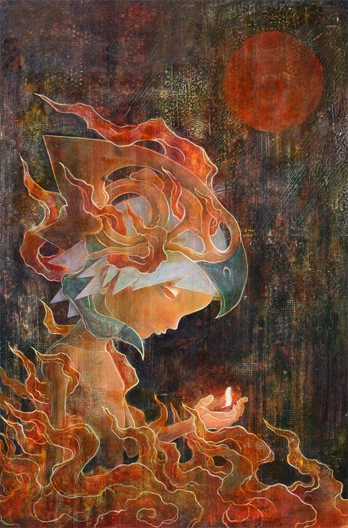 yoskay yamamoto 03 Artist of The Day: Yoskay Yamamoto W/ Her Art! Playful & dark, Yet Soft & Smooth Paintings.