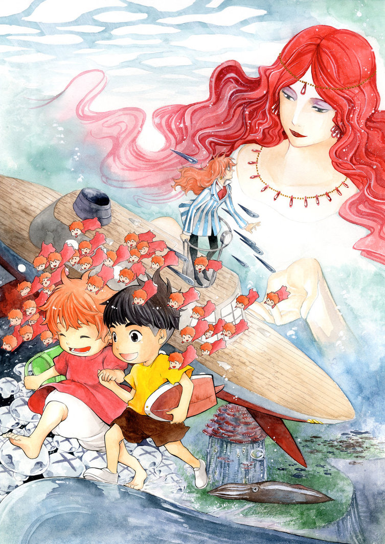 Ponyo Fan Art by Tamasburo89! A Tribute to Studio Ghibli’s Ponyo