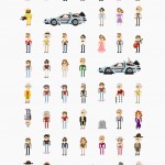 8-Bit Art of Geek Films by Fitz Fitzpatrick! Featuring Aliens, Lord of the Rings, Star Wars back to the future