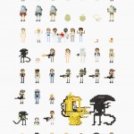 8-Bit Art of Geek Films by Fitz Fitzpatrick! Featuring Aliens, Lord of the Rings, Star Wars1