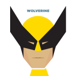 Jag Nagra 365 Minimalistic Portriats! Featuring Wolverine