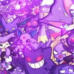 Darien Chen purple party pokemon geegeet gengar crobat