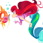Disney Princess Illustrations by Kuitsuku, Featuring Brave's Merida, Tiana, Belle, Jasmine, Ariel, & Rapunzel5
