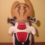 Mass Effect Custom Plushies by ViciousPretty! Featuring Garrus, Liara, Tali, Wrex, Legion, & Mordin3
