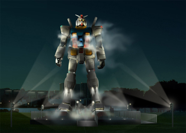 Real Life Size Gundam For Mobile Suit Gundam 30th Anniversary. Up And ...