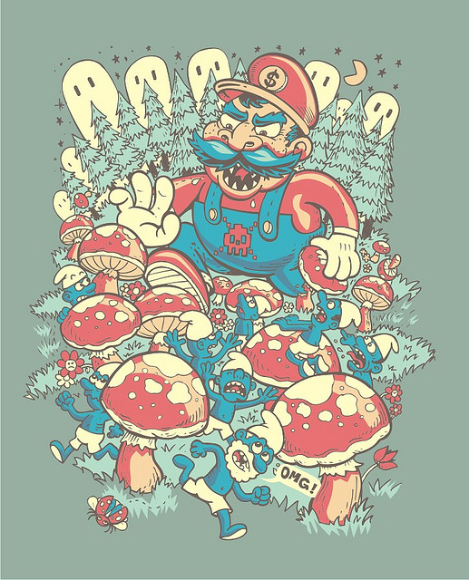 Smurf Bros Illustrated by Sassa Cartum! Mario Takes Over the Smurfs ...